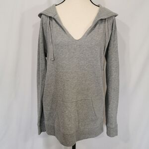 Victoria's Secret V-Neck Hoodie in Grey - Sz S